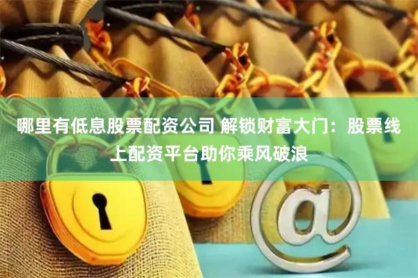 哪里有低息股票配资公司 解锁财富大门：股票线上配资平台助你乘风破浪